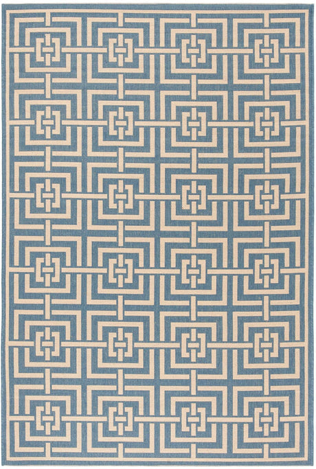 Safavieh Linden Lnd128M Blue / Creme Rugs - Safavieh - lnd128m - 4