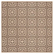 Safavieh Linden Lnd128U Creme / Brown Rugs - Safavieh - lnd128u - 6sq