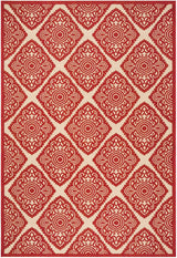 Safavieh Linden Lnd132Q Red / Creme Rugs - Safavieh - lnd132q - 4
