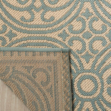 Safavieh Linden Lnd134K Aqua / Cream Rugs - Safavieh - lnd134k - 4