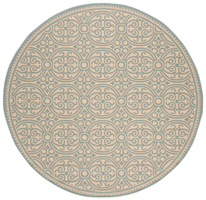 Safavieh Linden Lnd134K Aqua / Cream Rugs - Safavieh - lnd134k - 6r