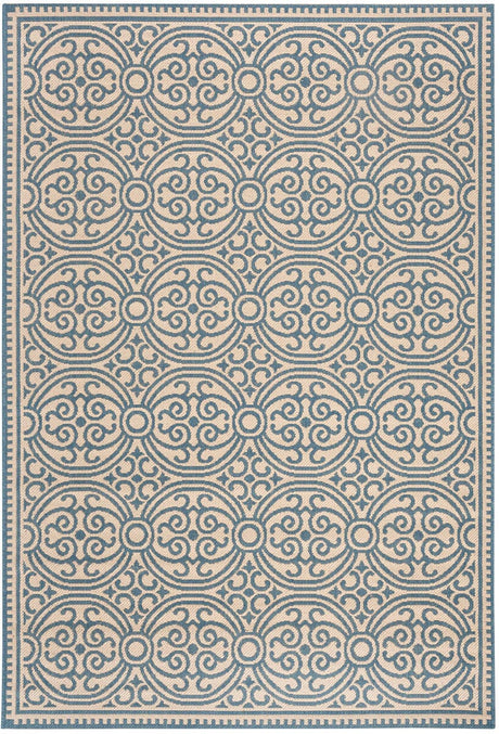 Safavieh Linden Lnd134M Blue / Creme Rugs - Safavieh - lnd134m - 4