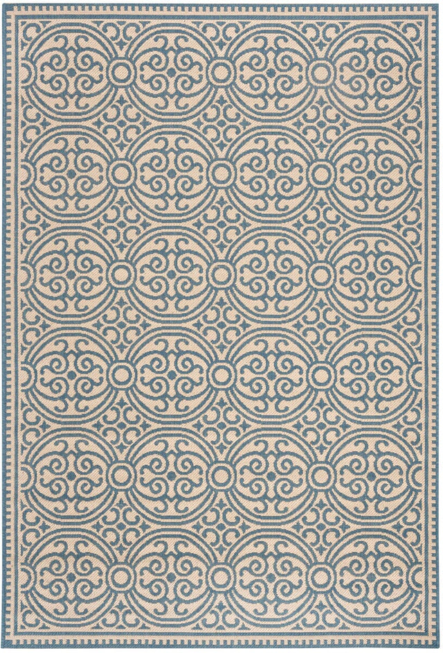 Safavieh Linden Lnd134M Blue / Creme Rugs - Safavieh - lnd134m - 4