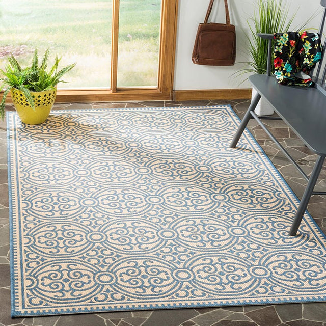 Safavieh Linden Lnd134M Blue / Creme Rugs - Safavieh - lnd134m - 4