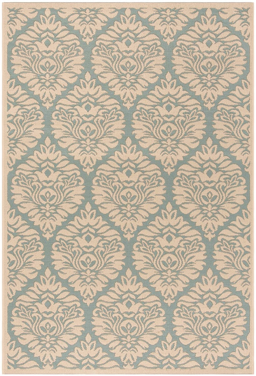 Safavieh Linden Lnd135K Aqua / Cream Rugs - Safavieh - lnd135k - 4