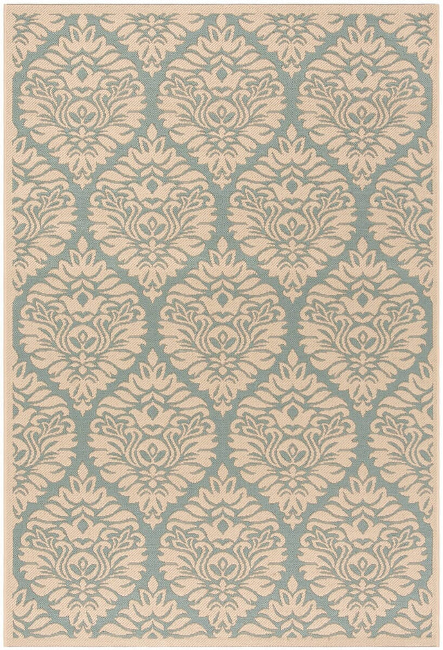 Safavieh Linden Lnd135K Aqua / Cream Rugs - Safavieh - lnd135k - 4