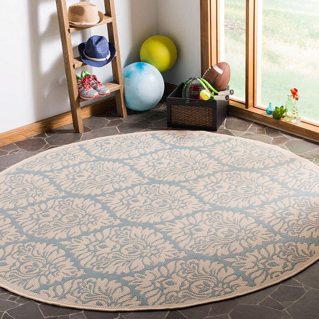 Safavieh Linden Lnd135K Aqua / Cream Rugs - Safavieh - lnd135k - 6sq