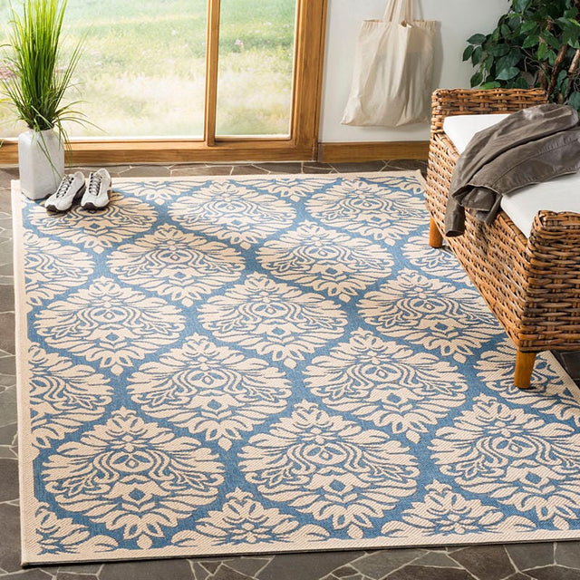 Safavieh Linden Lnd135M Blue / Creme Rugs - Safavieh - lnd135m - 4