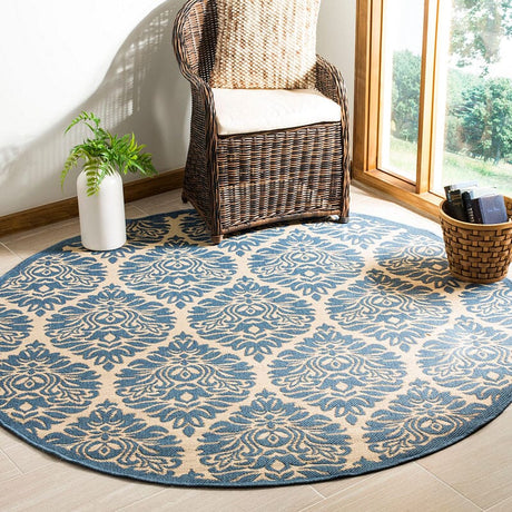 Safavieh Linden Lnd135N Cream / Blue Rugs - Safavieh - lnd135n - 6sq