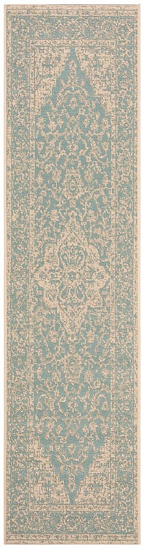 Safavieh Linden Lnd137K Aqua / Cream Rugs - Safavieh - lnd137k - 28