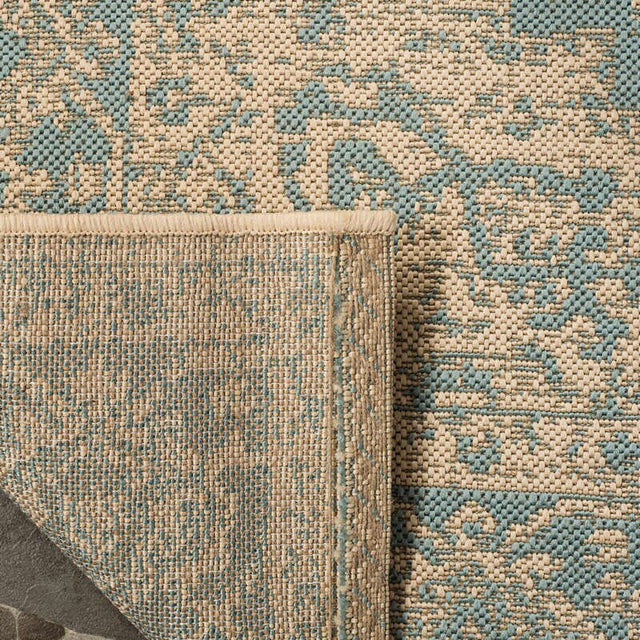 Safavieh Linden Lnd137K Aqua / Cream Rugs - Safavieh - lnd137k - 4