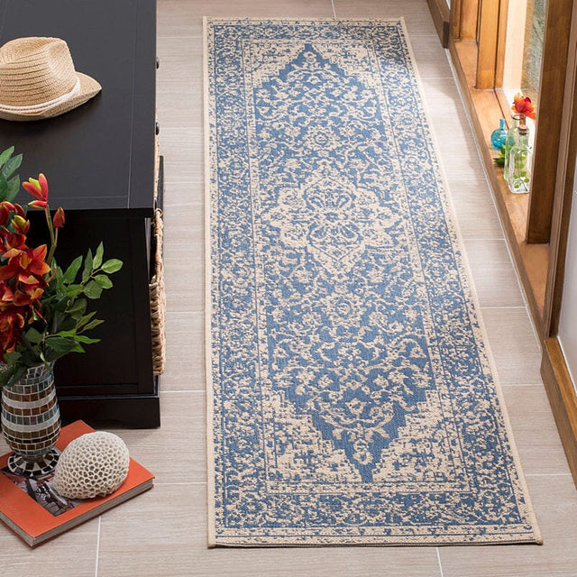 Safavieh Linden Lnd137M Blue / Creme Rugs - Safavieh - lnd137m - 6sq