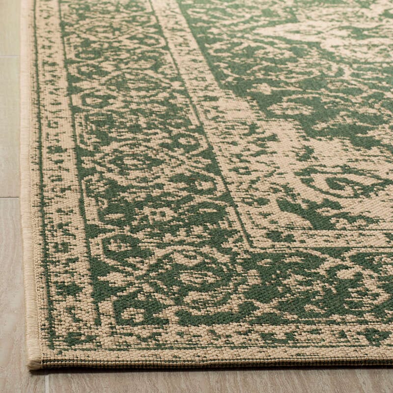 Safavieh Linden Lnd137Y Green / Creme Rugs - Safavieh - lnd137y - 4