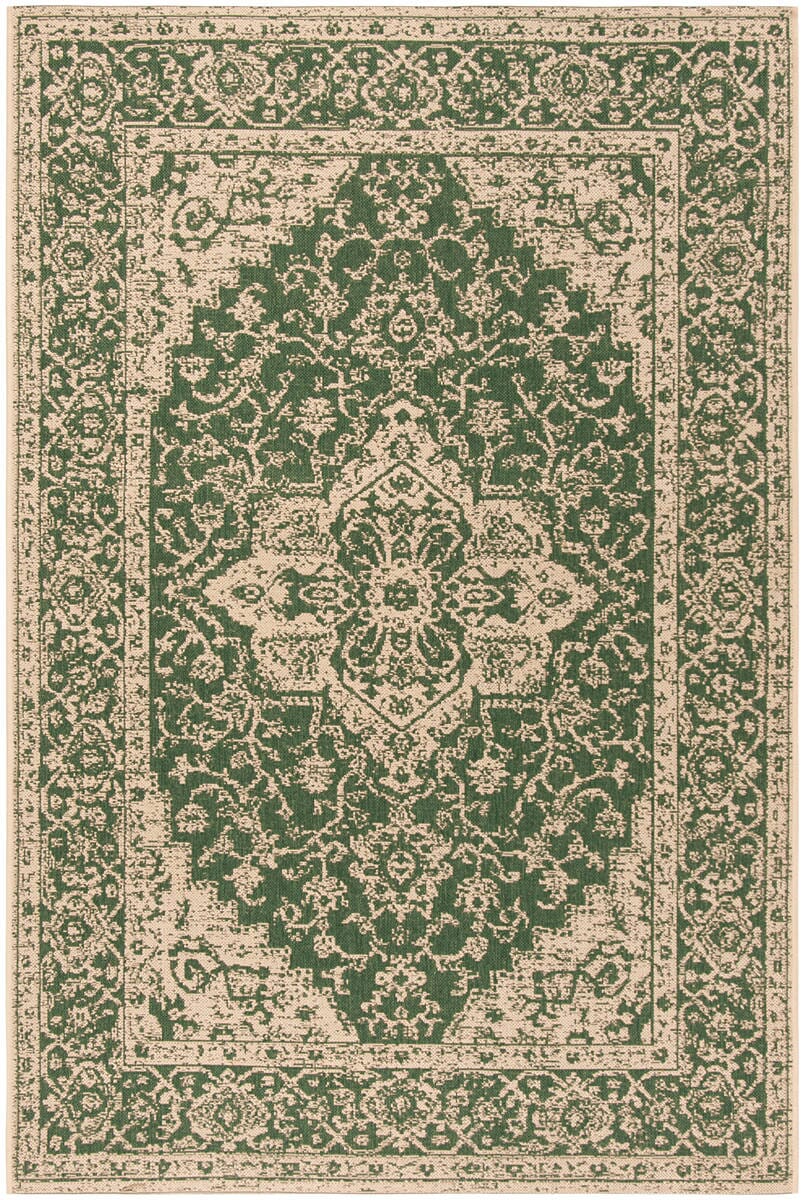 Safavieh Linden Lnd137Y Green / Creme Rugs - Safavieh - lnd137y - 4