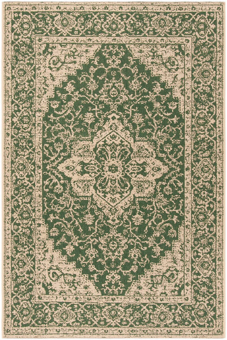Safavieh Linden Lnd137Y Green / Creme Rugs - Safavieh - lnd137y - 4