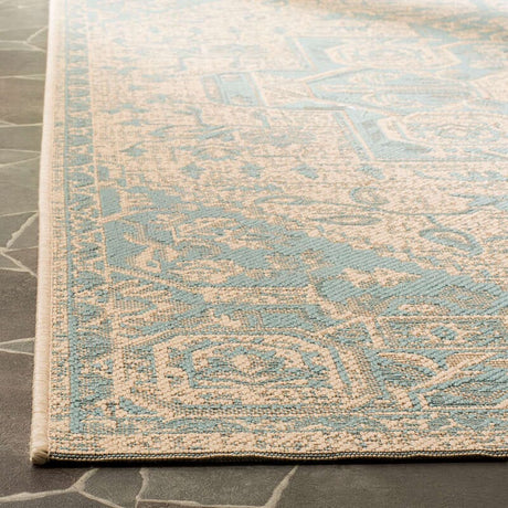 Safavieh Linden Lnd138K Aqua / Cream Rugs - Safavieh - lnd138k - 4