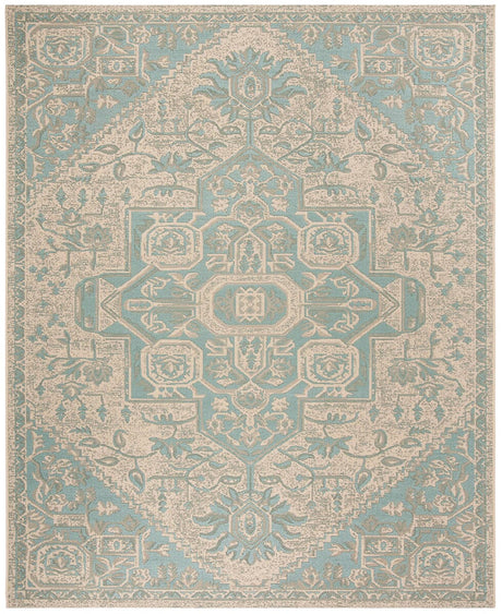 Safavieh Linden Lnd138K Aqua / Cream Rugs - Safavieh - lnd138k - 6r