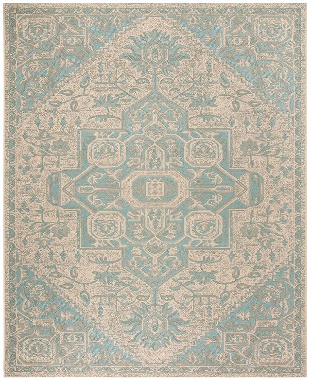 Safavieh Linden Lnd138K Aqua / Cream Rugs - Safavieh - lnd138k - 6r