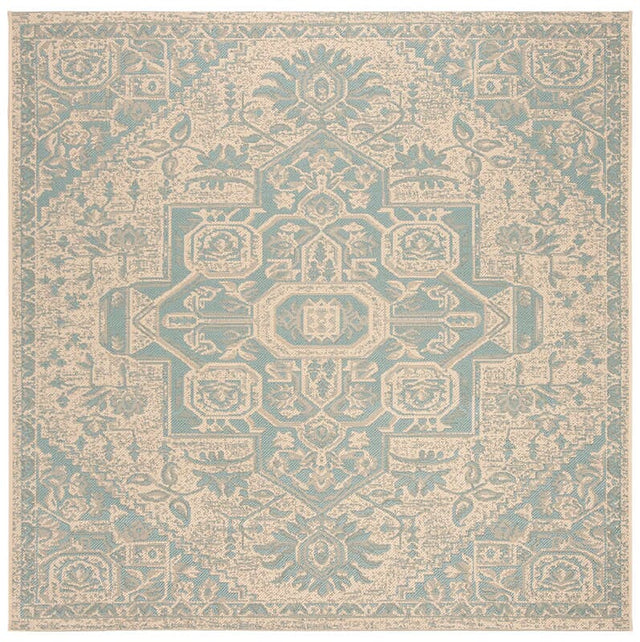 Safavieh Linden Lnd138K Aqua / Cream Rugs - Safavieh - lnd138k - 6sq