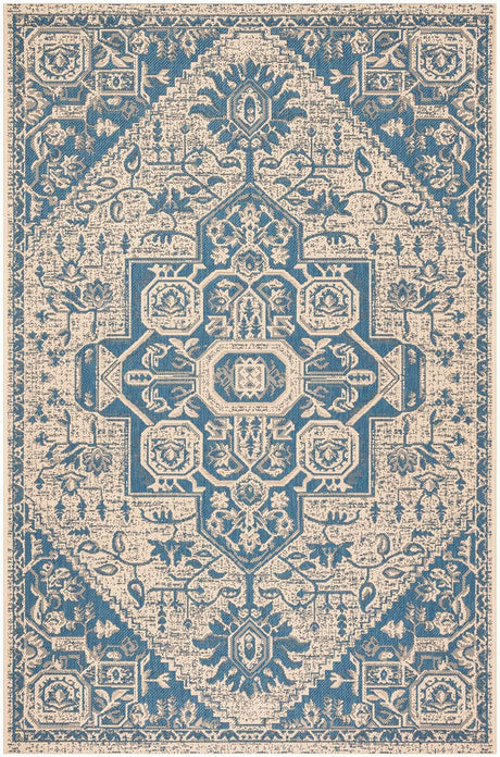 Safavieh Linden Lnd138M Blue / Creme Rugs - Safavieh - lnd138m - 4