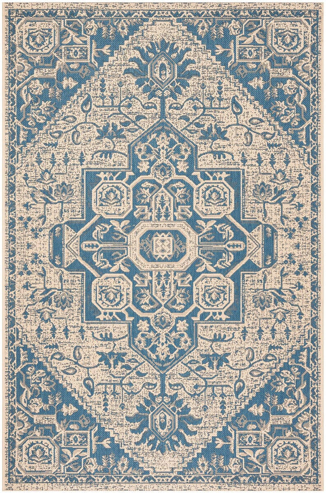 Safavieh Linden Lnd138M Blue / Creme Rugs - Safavieh - lnd138m - 4