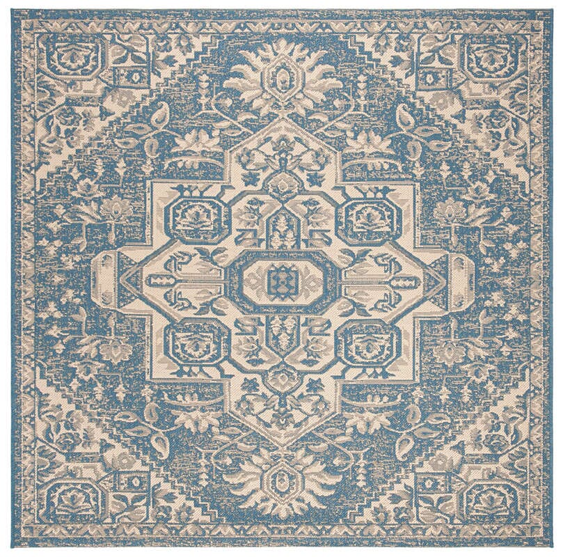 Safavieh Linden Lnd138N Cream / Blue Rugs - Safavieh - lnd138n - 6sq