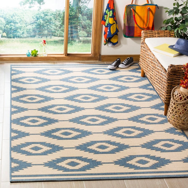 Safavieh Linden Lnd171M Blue / Creme Rugs - Safavieh - lnd171m - 4