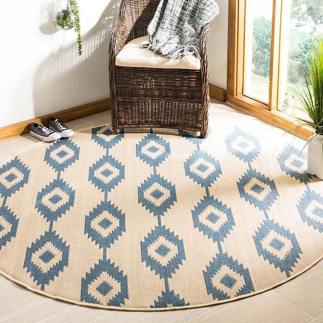 Safavieh Linden Lnd171M Blue / Creme Rugs - Safavieh - lnd171m - 6sq