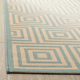 Safavieh Linden Lnd173L Cream / Aqua Rugs - Safavieh - lnd173l - 4