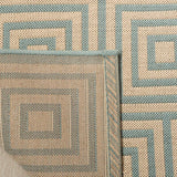 Safavieh Linden Lnd173L Cream / Aqua Rugs - Safavieh - lnd173l - 4