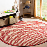 Safavieh Linden Lnd173Q Red / Creme Rugs - Safavieh - lnd173q - 6sq