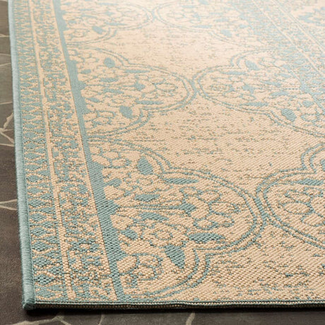 Safavieh Linden Lnd174K Aqua / Cream Rugs - Safavieh - lnd174k - 4