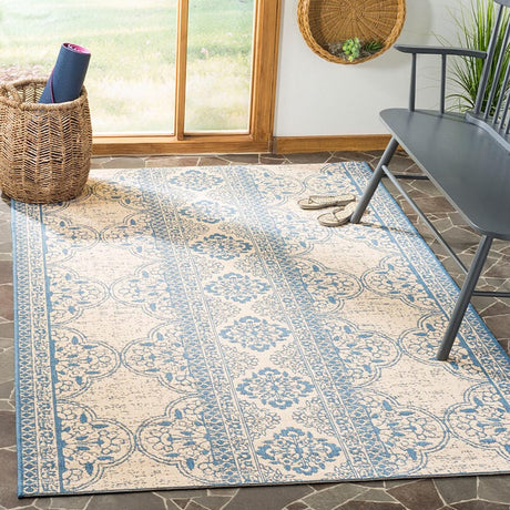 Safavieh Linden Lnd174M Blue / Creme Rugs - Safavieh - lnd174m - 4