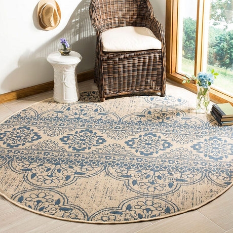 Safavieh Linden Lnd174M Blue / Creme Rugs - Safavieh - lnd174m - 6sq