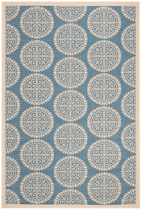 Safavieh Linden Lnd176M Blue / Creme Rugs - Safavieh - lnd176m - 4