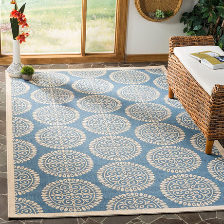 Safavieh Linden Lnd176M Blue / Creme Rugs - Safavieh - lnd176m - 4