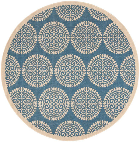 Safavieh Linden Lnd176M Blue / Creme Rugs - Safavieh - lnd176m - 6r