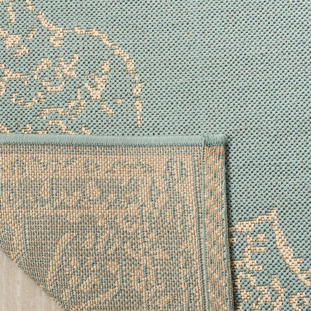 Safavieh Linden Lnd180L Cream / Aqua Rugs - Safavieh - lnd180l - 4