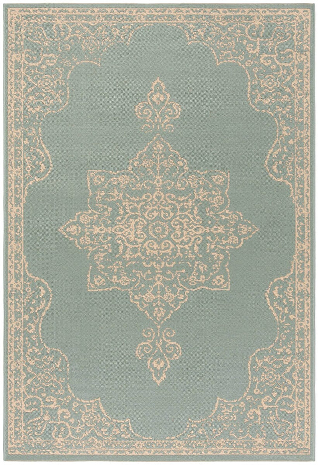 Safavieh Linden Lnd180L Cream / Aqua Rugs - Safavieh - lnd180l - 4