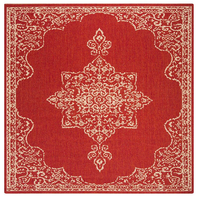 Safavieh Linden Lnd180Q Red / Creme Rugs - Safavieh - lnd180q - 6sq