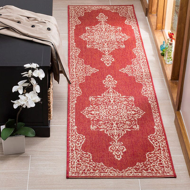 Safavieh Linden Lnd180Q Red / Creme Rugs - Safavieh - lnd180q - 6sq