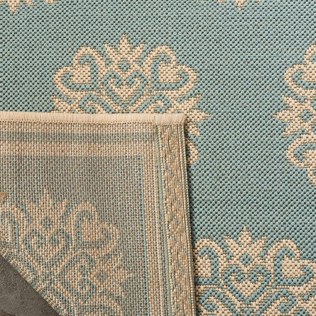 Safavieh Linden Lnd181K Aqua / Cream Rugs - Safavieh - lnd181k - 4