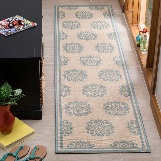 Safavieh Linden Lnd181K Aqua / Cream Rugs - Safavieh - lnd181k - 4