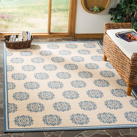 Safavieh Linden Lnd181M Blue / Creme Rugs - Safavieh - lnd181m - 4