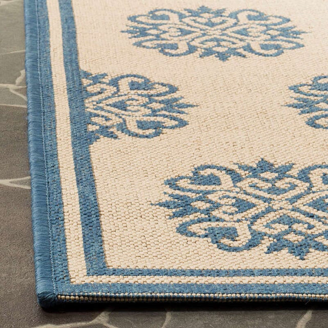 Safavieh Linden Lnd181M Blue / Creme Rugs - Safavieh - lnd181m - 4