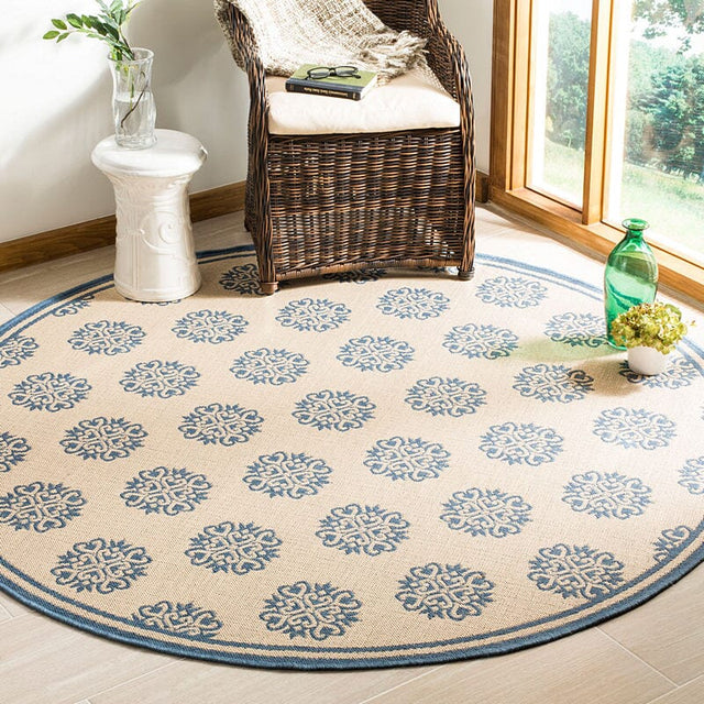 Safavieh Linden Lnd181M Blue / Creme Rugs - Safavieh - lnd181m - 6r