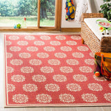 Safavieh Linden Lnd181Q Red / Creme Rugs - Safavieh - lnd181q - 4