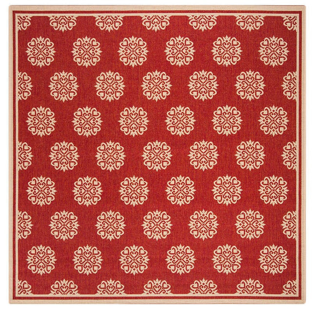 Safavieh Linden Lnd181Q Red / Creme Rugs - Safavieh - lnd181q - 6sq