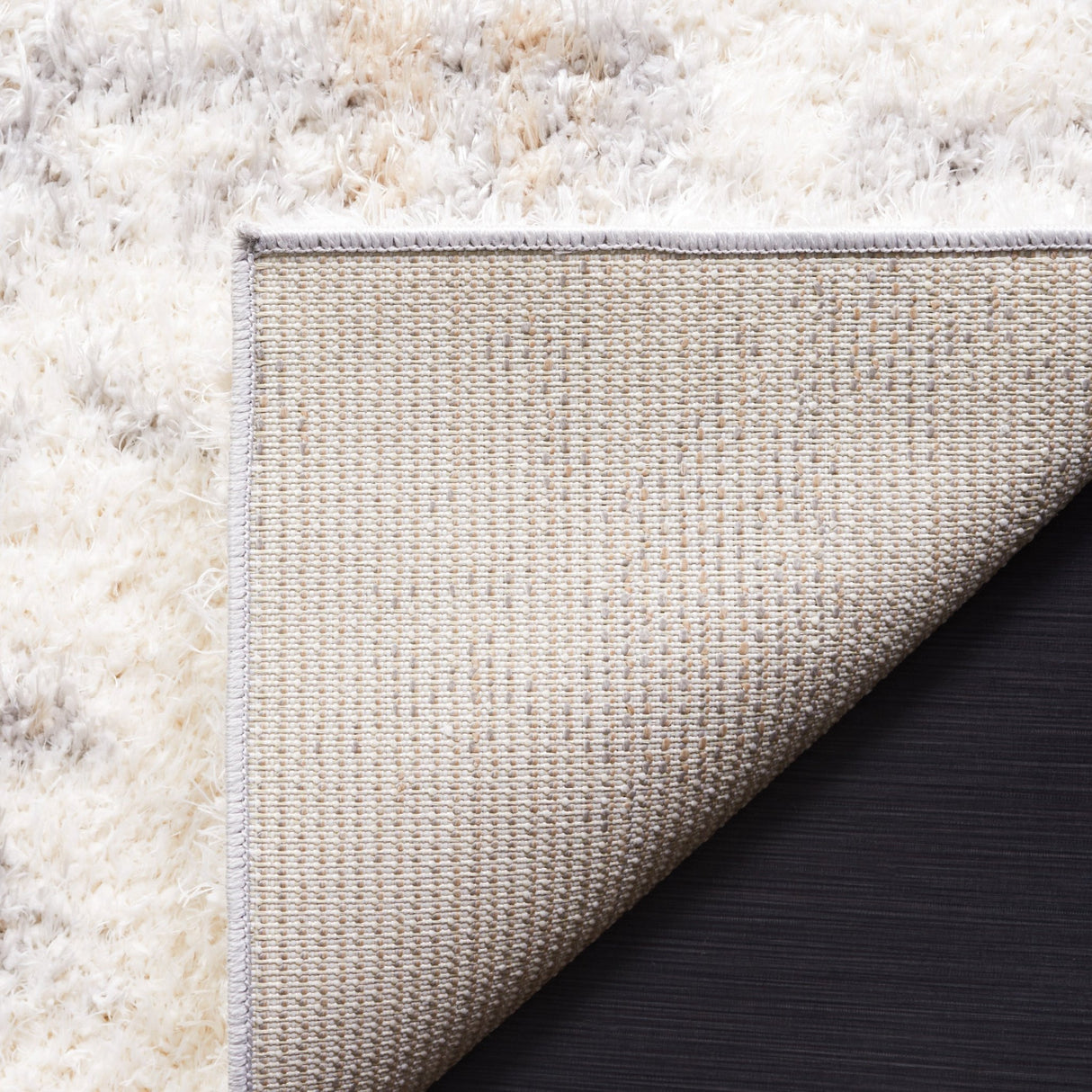 Safavieh Lindsay Shag Lns552F Grey/Ivory Beige Rug - Safavieh - lns552f - 4