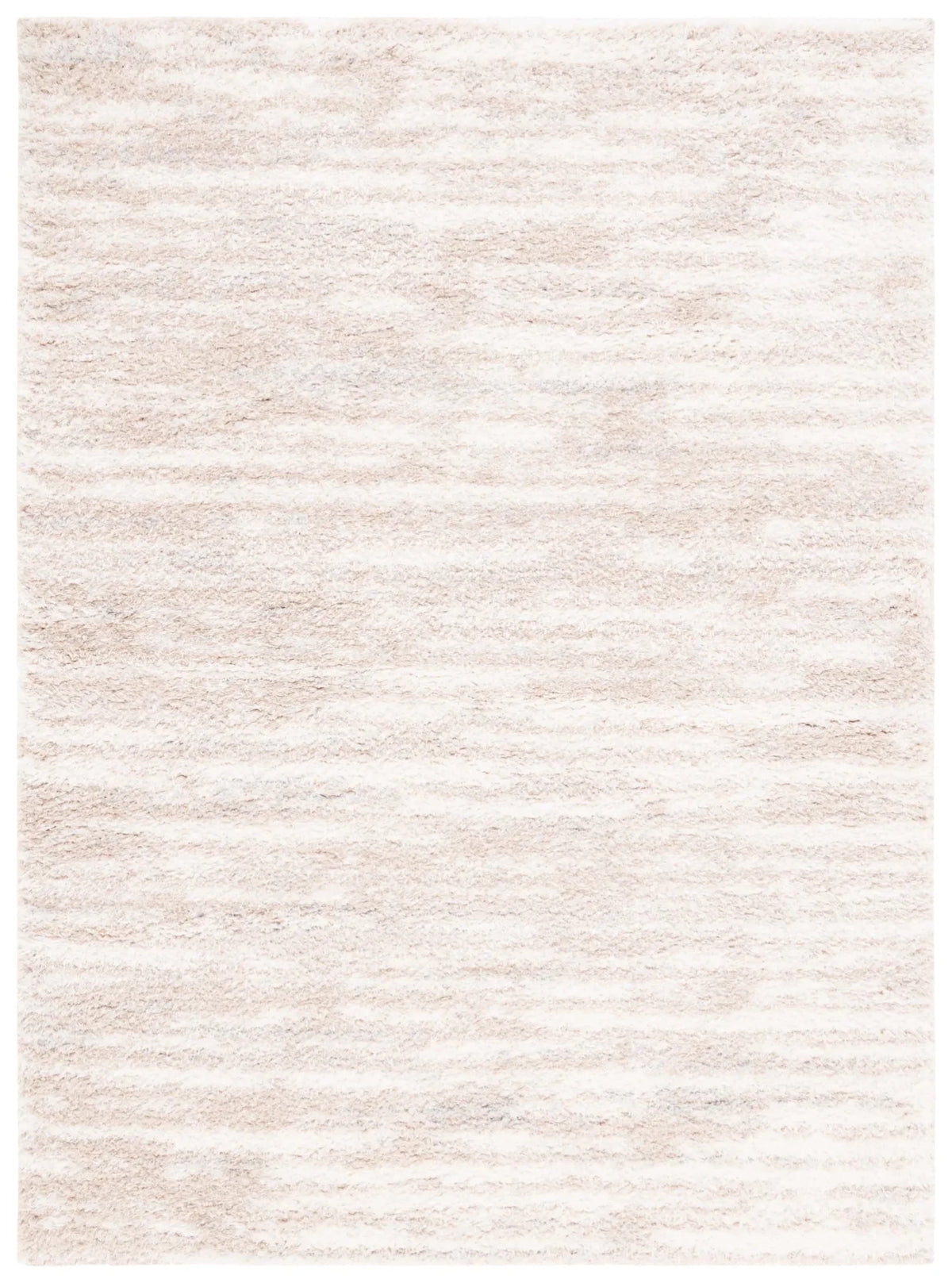 Safavieh Lindsay Shag 4'-0" x 6'-0" Rug in Beige / Ivory